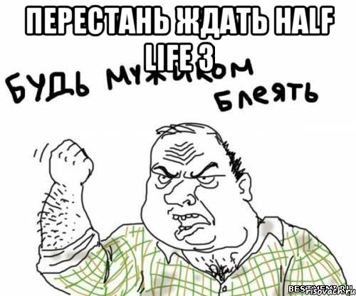 Перестань ждать Half life 3 , Мем блять