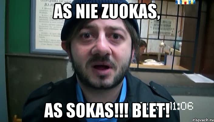 as nie zuokas, as sokas!!! blet!, Мем Бородач