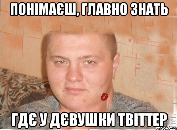 понімаєш, главно знать гдє у дєвушки твіттер