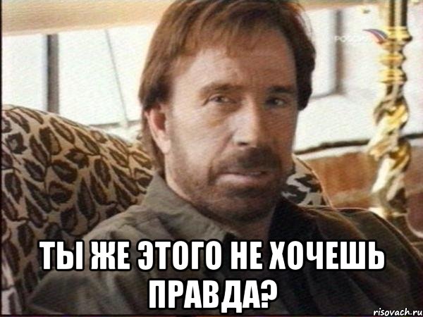  Ты же этого не хочешь правда?, Мем чак норрис