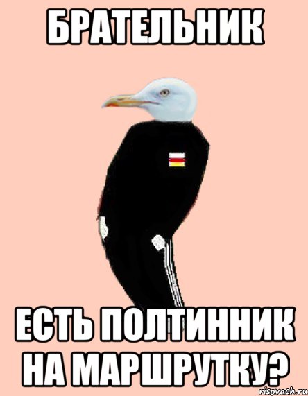 Брательник Есть полтинник на маршрутку?