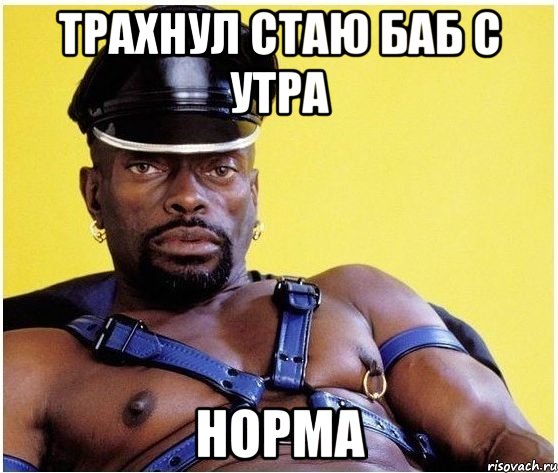 Трахнул стаю баб с утра НОРМА, Мем Черный властелин