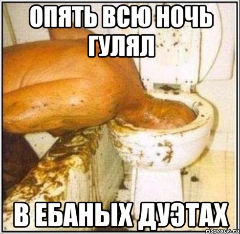 опять всю ночь гулял в ебаных дуэтах, Мем Дайвер