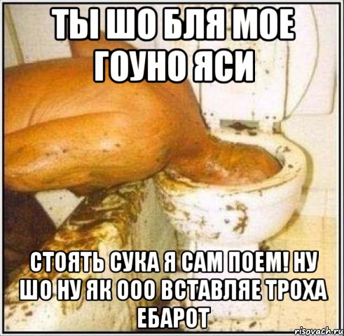 ты шо бля мое гоуно яси стоять сука я сам поем! ну шо ну як ооо вставляе троха ебарот, Мем Дайвер