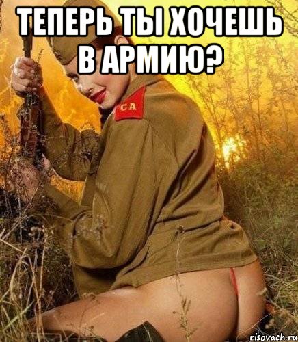 теперь ты хочешь в армию? 