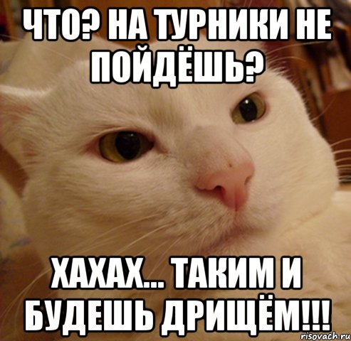 что? на турники не пойдёшь? хахах... таким и будешь дрищём!!!