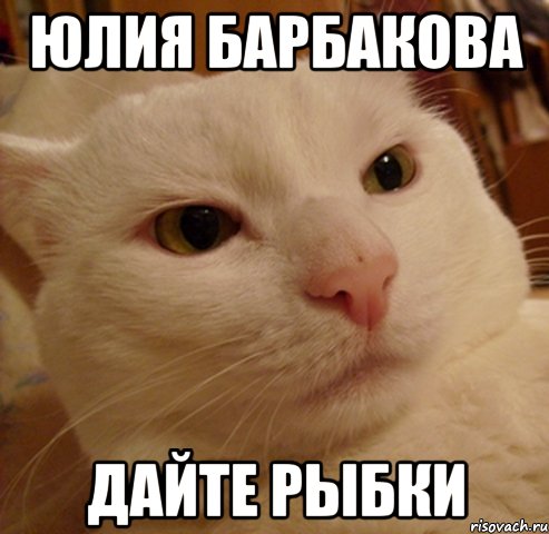 юлия барбакова дайте рыбки