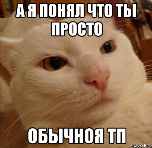 а я понял что ты просто обычноя тп