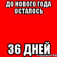 до НОВОГО ГОДА осталось 36 дней