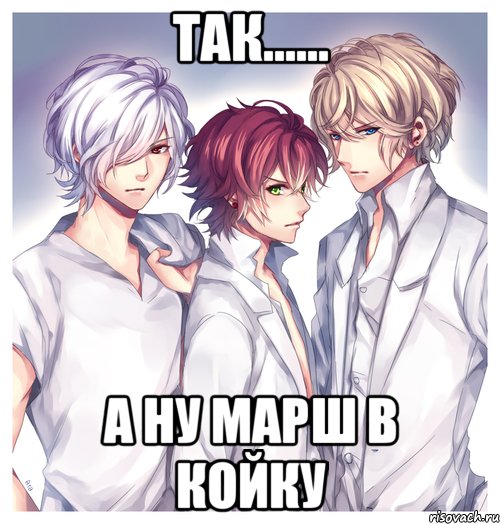 Так...... А ну марш в койку