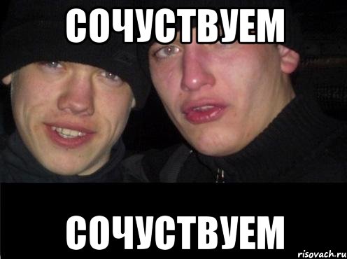 сочуствуем сочуствуем, Мем Ебать ты лох