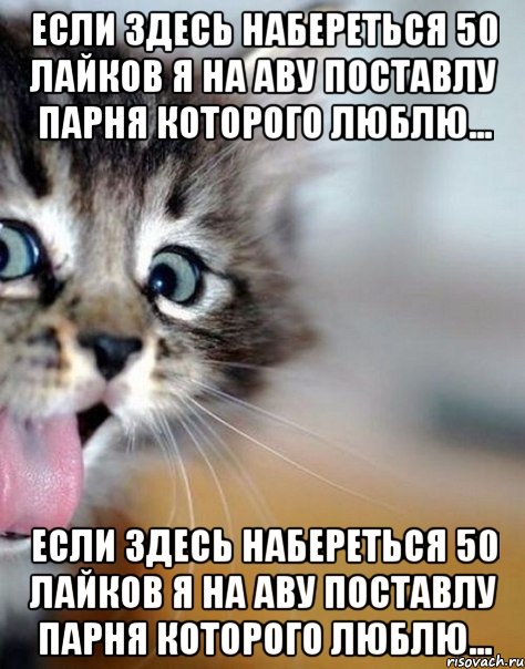 Если здесь набереться 50 лайков я на аву поставлу парня которого люблю... Если здесь набереться 50 лайков я на аву поставлу парня которого люблю...