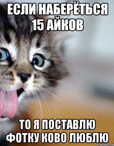 если наберёться 15 айков то я поставлю фотку ково люблю