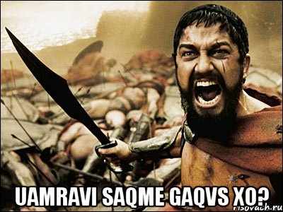  uamravi saqme gaqvs xo?, Мем Это Спарта