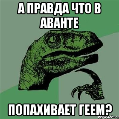 а правда что в аванте попахивает геем?, Мем Филосораптор