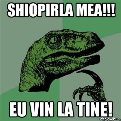 Shiopirla mea!!! Eu vin la tine!, Мем Филосораптор