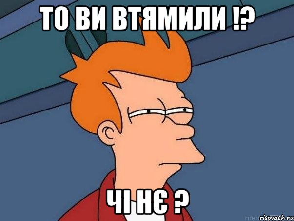 то ви втямили !? чі нє ?, Мем  Фрай (мне кажется или)