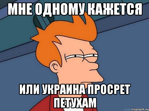 Мне одному кажется Или Украина просрет петухам, Мем  Фрай (мне кажется или)