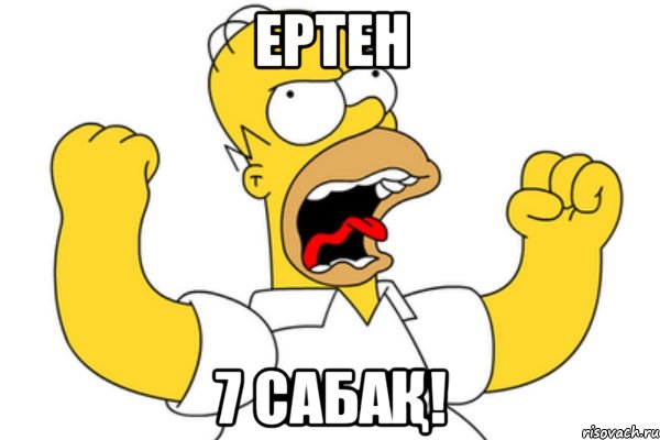 Ертен 7 Сабақ!, Мем Разъяренный Гомер