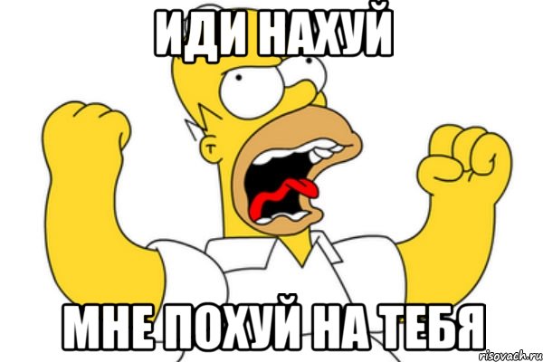 Иди нахуй Мне похуй на тебя, Мем Разъяренный Гомер