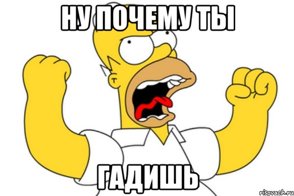 НУ ПОЧЕМУ ТЫ ГАДИШЬ