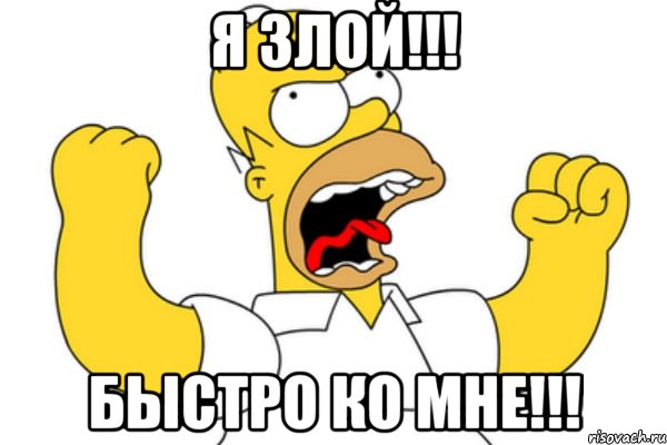 я злой!!! быстро ко мне!!!