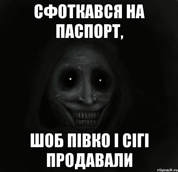 сфоткався на паспорт, шоб півко і сігі продавали, Мем Ночной гость