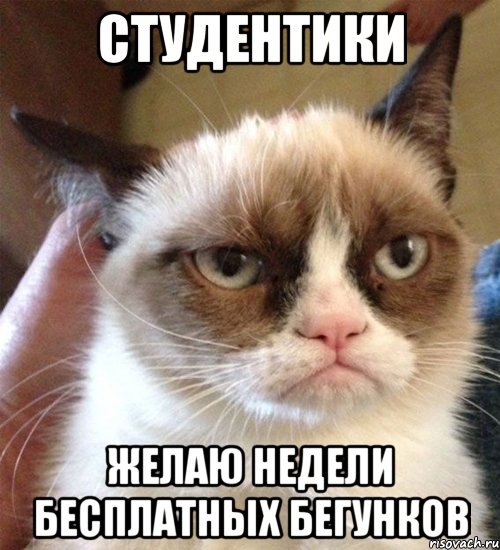 студентики желаю недели бесплатных бегунков