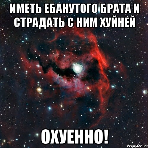 иметь ебанутого брата и страдать с ним хуйней охуенно!