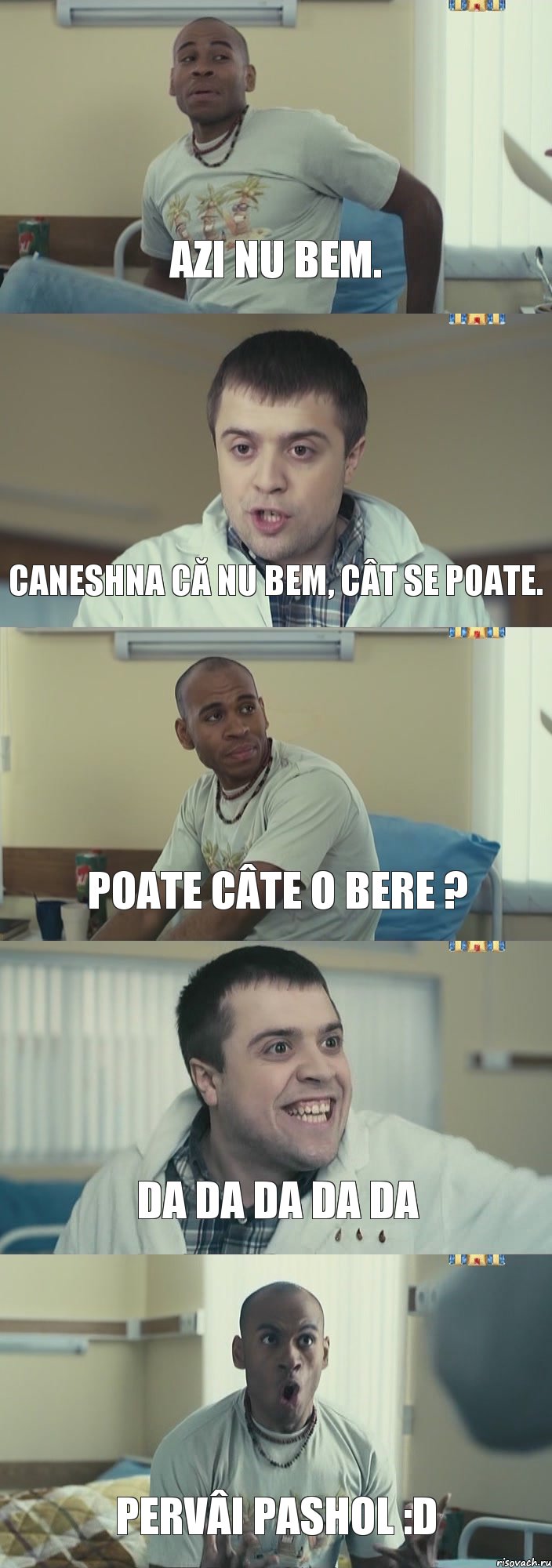 Azi nu bem. Caneshna că nu bem, cât se poate. Poate câte o bere ? da da da da da Pervâi pashol :D, Комикс Интерны