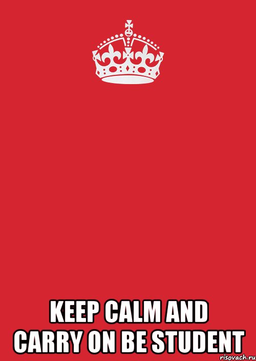  Keep Calm and carry on be student, Комикс Keep Calm 3