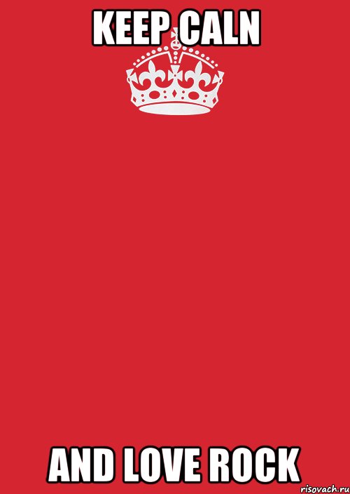 KEEP CALN AND LOVE ROCK, Комикс Keep Calm 3