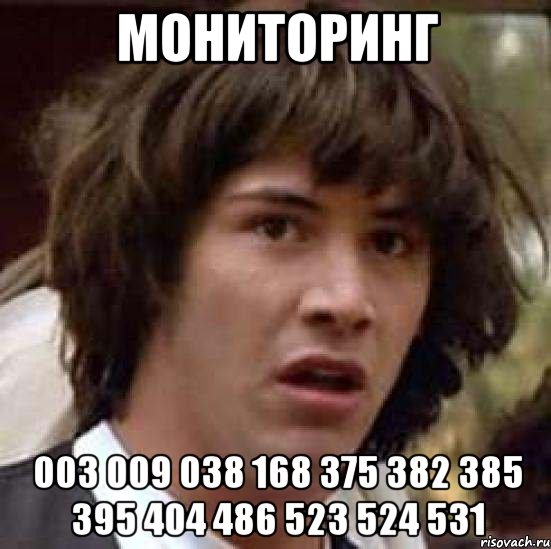 Мониторинг 003 009 038 168 375 382 385 395 404 486 523 524 531, Мем А что если (Киану Ривз)