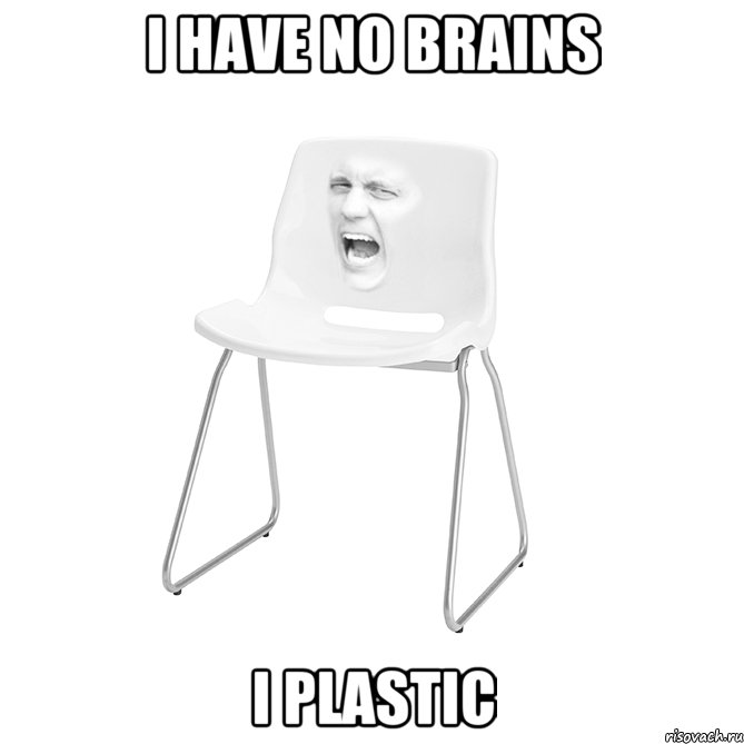 I HAVE NO BRAINS I PLASTIC