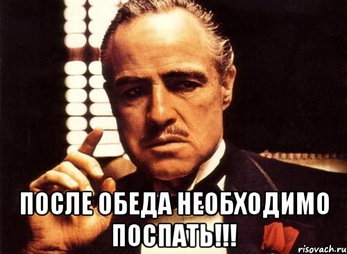  после обеда необходимо поспать!!!, Мем крестный отец