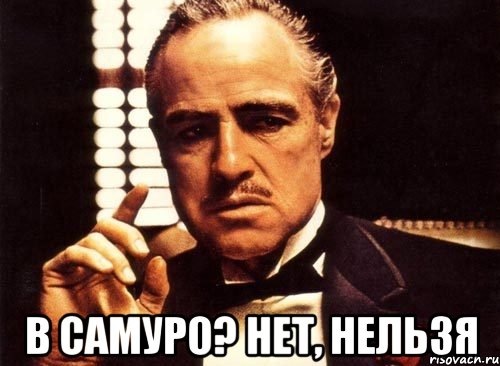  в самуро? нет, нельзя, Мем крестный отец