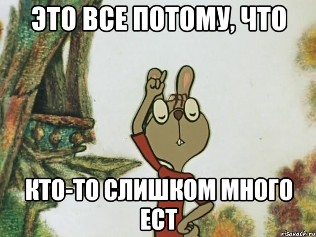 это все потому, что кто-то слишком много ест