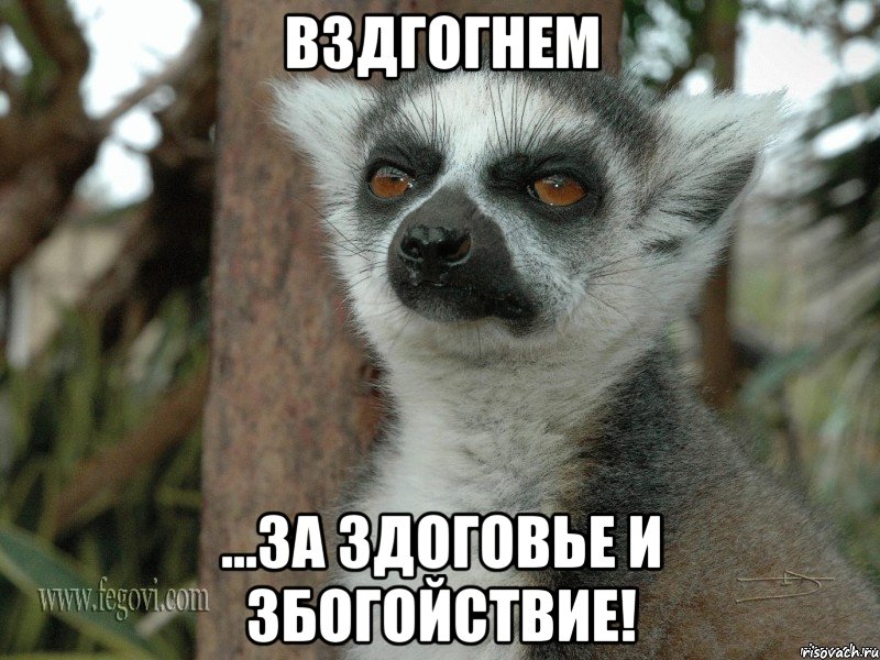 вздгогнем ...за здоговье и збогойствие!