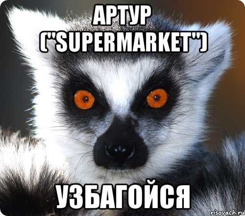 АРТУР ("SUPERmarket") Узбагойся, Мем лемур