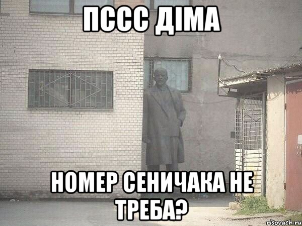 Пссс Діма Номер Сеничака не треба?, Мем  Ленин за углом (пс, парень)