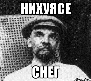 НИХУЯСЕ СНЕГ, Мем   Ленин удивлен