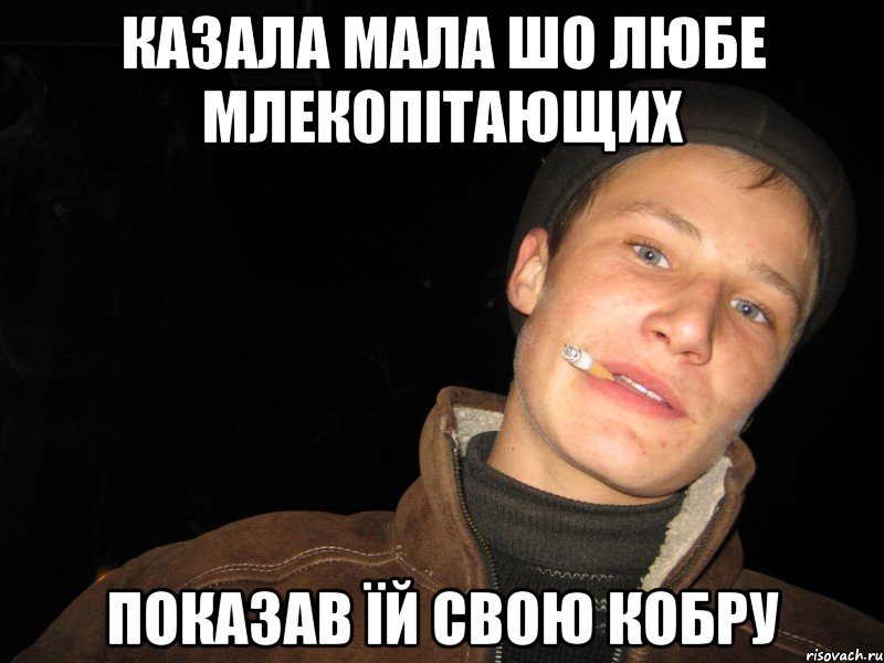 казала мала шо любе млекопітающих показав їй свою кобру
