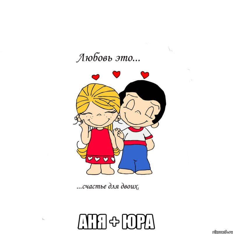  аня + юра, Мем  Love is