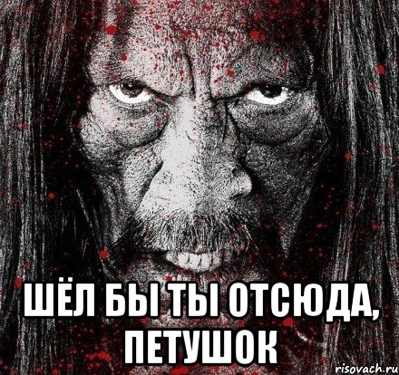  шёл бы ты отсюда, петушок