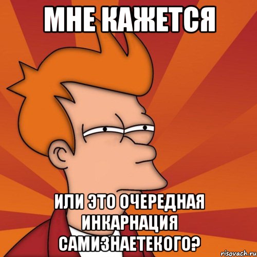 мне кажется или это очередная инкарнация самизнаетекого?, Мем Мне кажется или (Фрай Футурама)