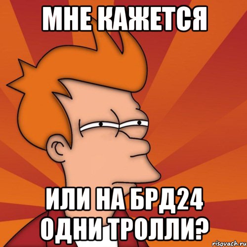 мне кажется или на БРД24 одни тролли?, Мем Мне кажется или (Фрай Футурама)