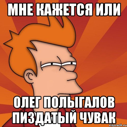 Мне кажется или Олег Полыгалов пиздатый чувак, Мем Мне кажется или (Фрай Футурама)