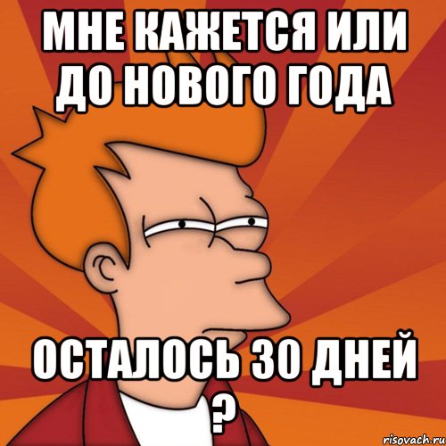 МНЕ КАЖЕТСЯ ИЛИ ДО НОВОГО ГОДА ОСТАЛОСЬ 30 ДНЕЙ ?, Мем Мне кажется или (Фрай Футурама)