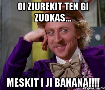 oi ziurekit ten gi zuokas... meskit i ji banana!!!, Мем мое лицо