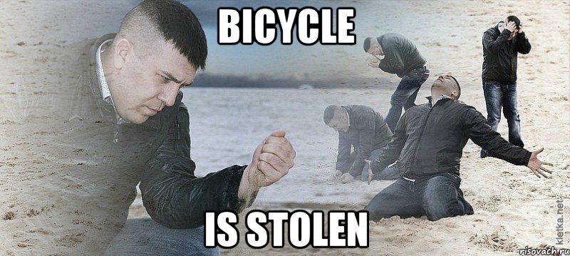 bicycle is stolen